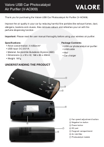 Handleiding Valore V-AC909 Luchtreiniger