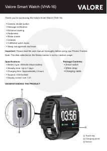 Manual Valore VHA-16 Smart Watch