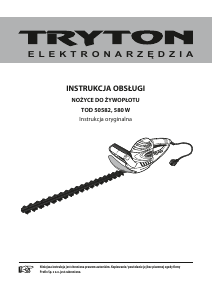 Instrukcja Tryton TOD 50582 Nożyce do żywopłotu