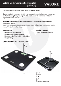 Manual Valore VF-001 Scale
