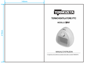 Bruksanvisning Termozeta TZR07 Värmefläkt