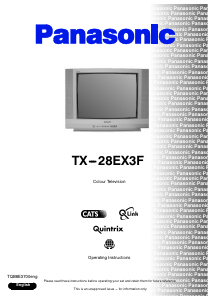 Bruksanvisning Panasonic TX-28EX3F TV