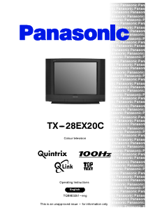 Bruksanvisning Panasonic TX-28EX20C TV
