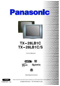 Handleiding Panasonic TX-28LB1CS Televisie