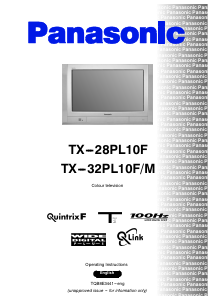 Bruksanvisning Panasonic TX-32PL10FM TV