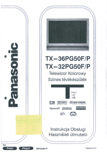 Használati útmutató Panasonic TX-36PG50F Televízió
