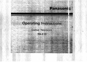 Bruksanvisning Panasonic TX-2172 TV