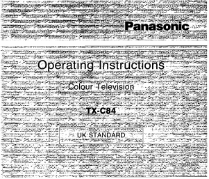 Bruksanvisning Panasonic TX-C84 TV