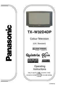 Bruksanvisning Panasonic TX-W32D4DP TV