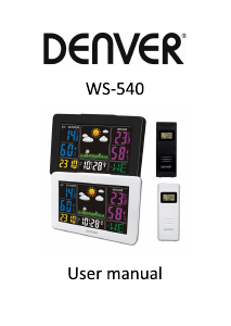 Bruksanvisning Denver WS-540 Väderstation