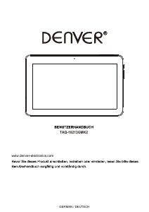 Bedienungsanleitung Denver TAQ-10213GMK2 Tablet