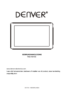 Handleiding Denver TAQ-10213GMK3 Tablet