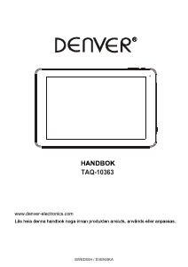 Bruksanvisning Denver TAQ-10363 Tablet