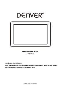 Bedienungsanleitung Denver TAQ-70332 Tablet