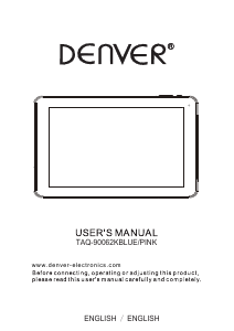 Handleiding Denver TAQ-90062KBLUE Tablet