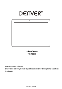 Käyttöohje Denver TIQ-10393 Taulutietokone