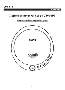Manual de uso Denver DMP-389 Discman