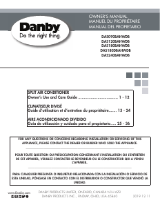 Manual Danby DAS180DBAHWDB Air Conditioner