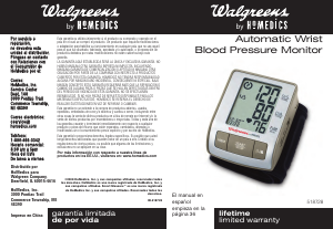 Manual Walgreens 518728 Blood Pressure Monitor