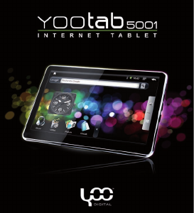 Bruksanvisning YooDigital YooTab 5001 Tablet