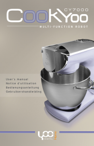 Bedienungsanleitung YooDigital CookYoo 7000 Standmixer