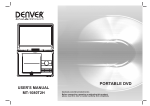 Manual Denver MT-1080T2H Leitor de DVD