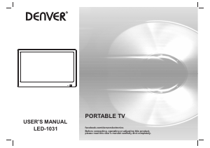 Mode d’emploi Denver LED-1031 Téléviseur LED
