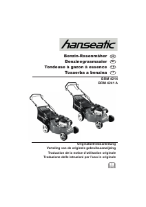 Bedienungsanleitung Hanseatic BRM 4214 Rasenmäher