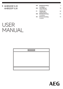 Bruksanvisning Electrolux AHB520E1LW Frys