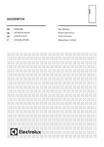 Bedienungsanleitung Electrolux SG235NFCN Gefrierschrank