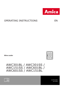 Handleiding Amica AWC601BL Wijnklimaatkast