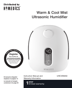 Manual Homedics UHE-WM250 Humidifier