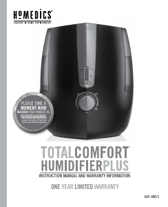 Manual Homedics UHE-WM15 Humidifier