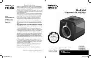 Bruksanvisning Homedics UHE-CM55 Luftfuktare