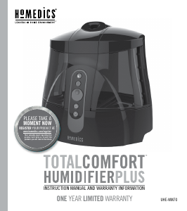 Manual Homedics UHE-WM70 Humidifier