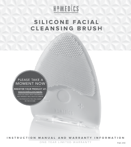 Manual Homedics FAC-310 Facial Cleansing Brush