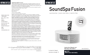 Bruksanvisning Homedics SS-6510B-AV Dockningshögtalare