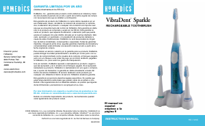 Bruksanvisning Homedics HD-120 Eltandborste