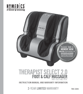 Mode d’emploi Homedics FMS-500HJ Appareil de massage