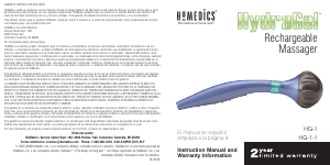 Handleiding Homedics HG-1 Massageapparaat
