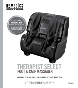 Manual de uso Homedics FMS-400J Masajeador
