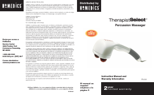 Manual de uso Homedics PA-5H Masajeador