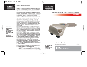 Manual de uso Homedics PA-4H Masajeador