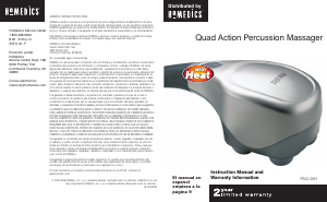 Manual de uso Homedics PAQ-30H Masajeador