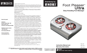 Manual de uso Homedics FM-CR Masajeador