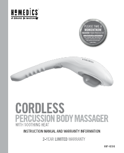 Manual de uso Homedics HHP-405HJ Masajeador