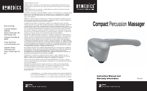 Manual de uso Homedics PA-M1 Masajeador