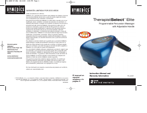 Manual de uso Homedics PA-400H Masajeador
