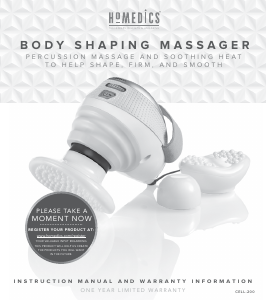 Bruksanvisning Homedics CELL-200 Massageapparat