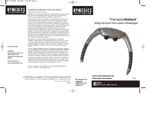 Manual de uso Homedics PA-X Masajeador